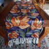 3×1 Blue Chinari Chainstitch Silk Handmade Runner