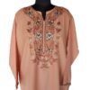 Light Pink Kashmiri Summer Kurta with Fine Aari Work