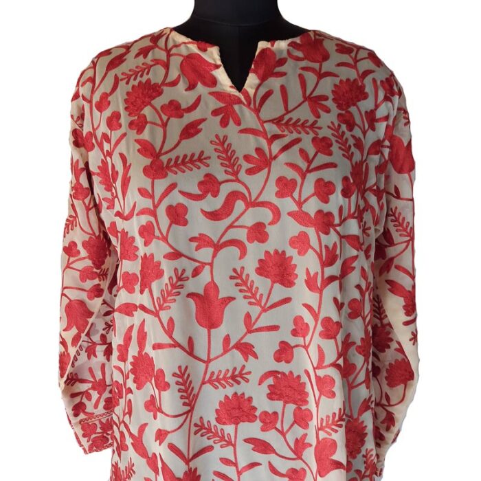 Beautiful Aari Embroidered Georgette Kurta