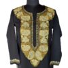 Black Summer Cool Kurta with Aari Work