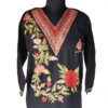 Black Floral Aari Summer Kurti
