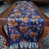 4×1 Blue Chainstitch Silk Handmade Runner