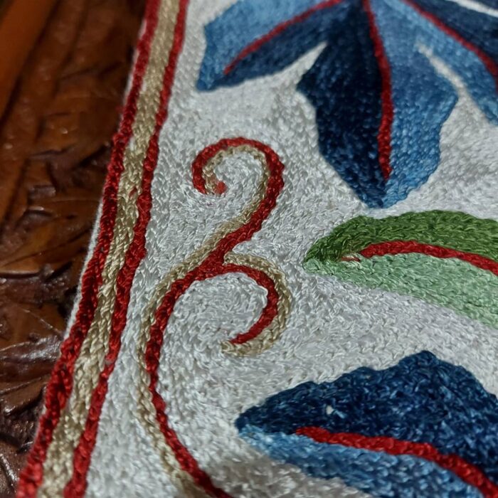6×1 Nyul Chinari Chainstitch Silk Handmade Runner - Image 3