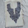 White Crush Cotton Aari Work 2Pc Suit