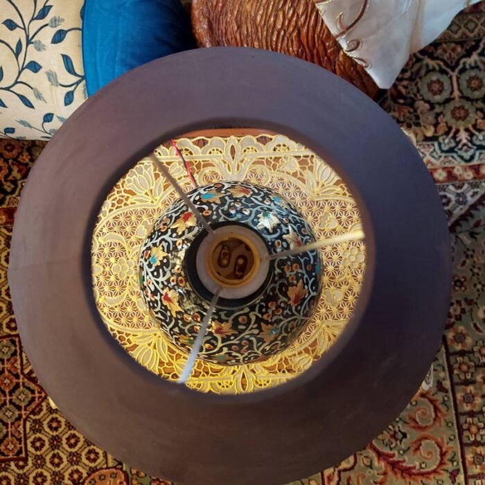 Paper-Mache Table Lamp - Image 2