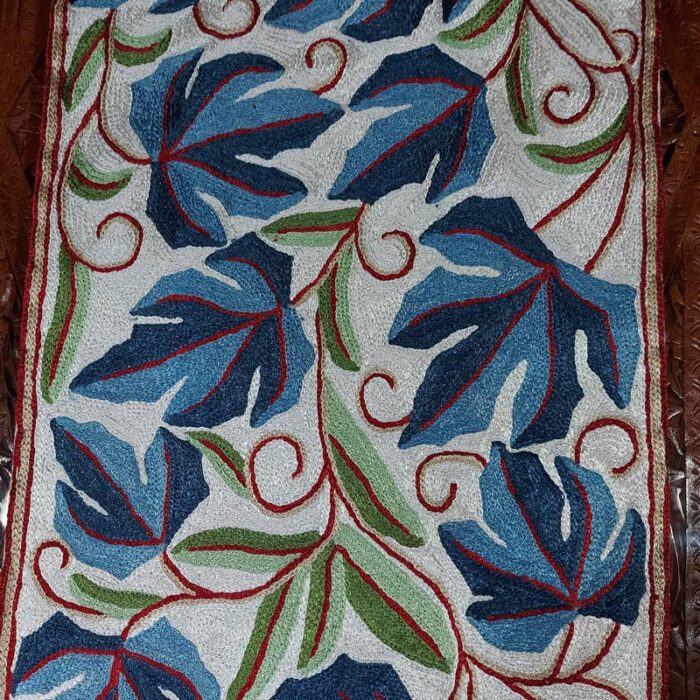 6×1 Nyul Chinari Chainstitch Silk Handmade Runner - Image 2
