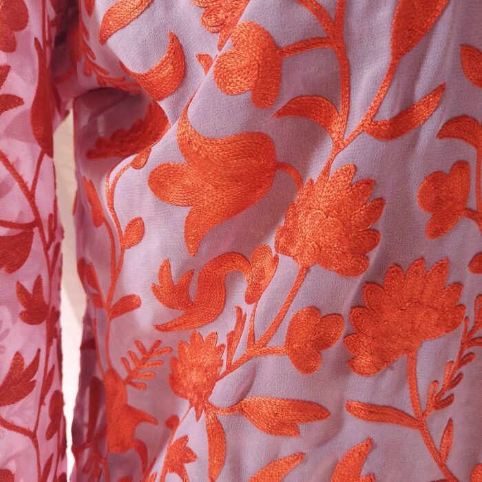 Aari Emroidered Georgette Kurta - Image 3
