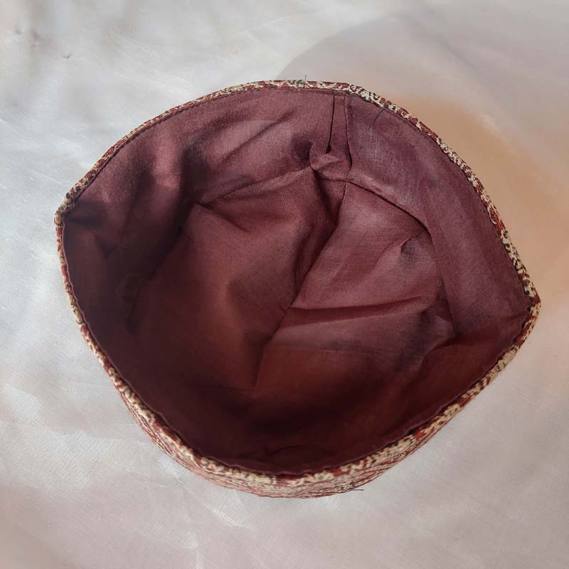 Maroon Kani Cap - Image 4