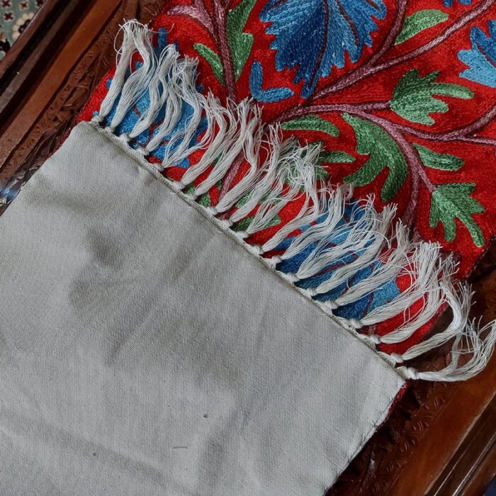 4×1 Aabi Chinar Chainstitch Silk Handmade Runner - Image 4