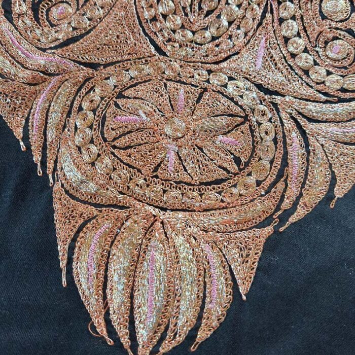 Black Rubby Cotton Tilla Work 2Pc Suit - Image 3