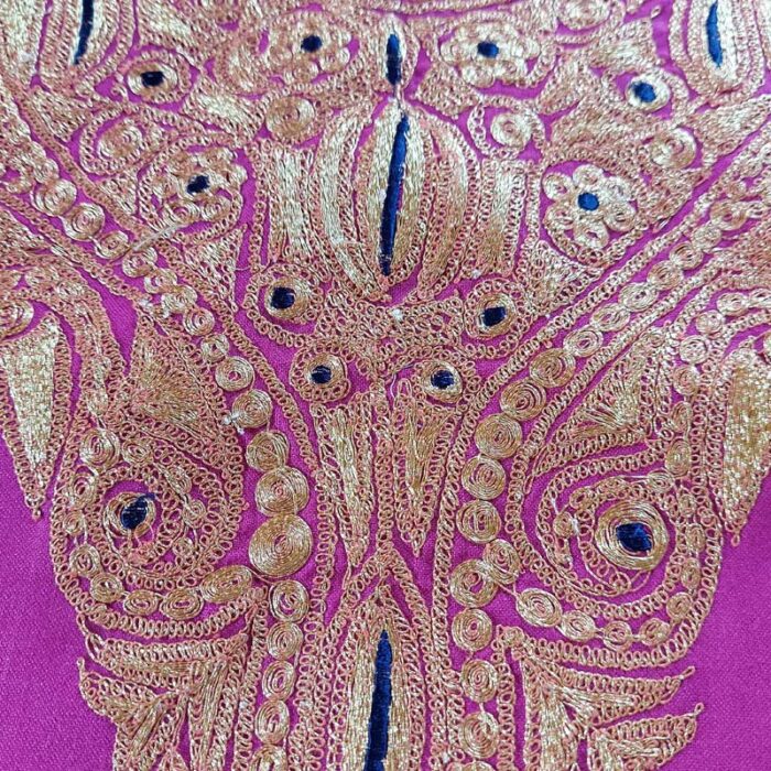 Pink Ruby Cotton Tilla Work 2Pc Suit - Image 3