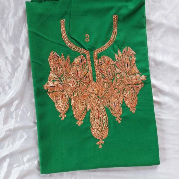 Green Ruby Cotton Tilla Work 2Pc Suit