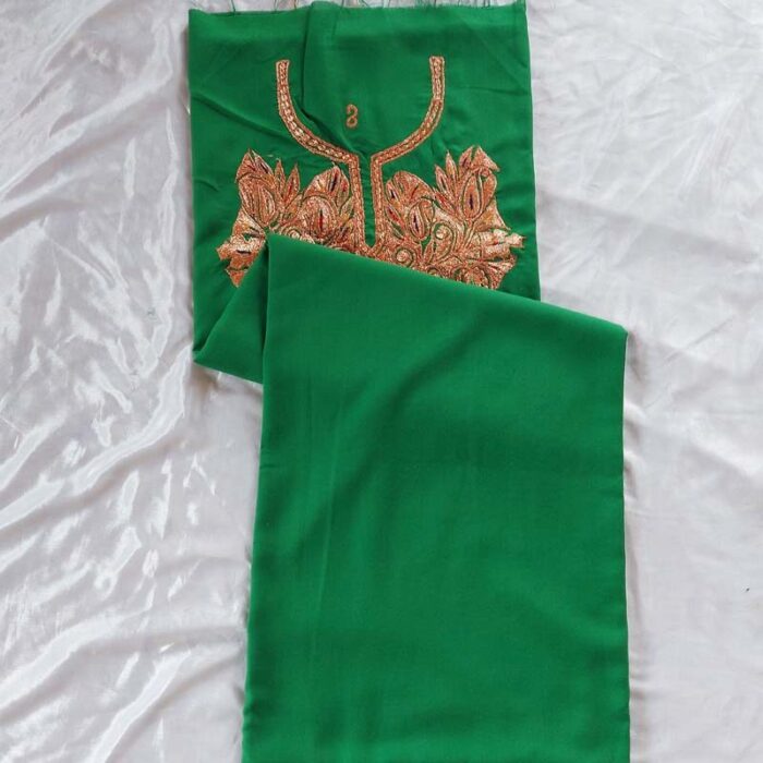 Green Ruby Cotton Tilla Work 2Pc Suit - Image 2