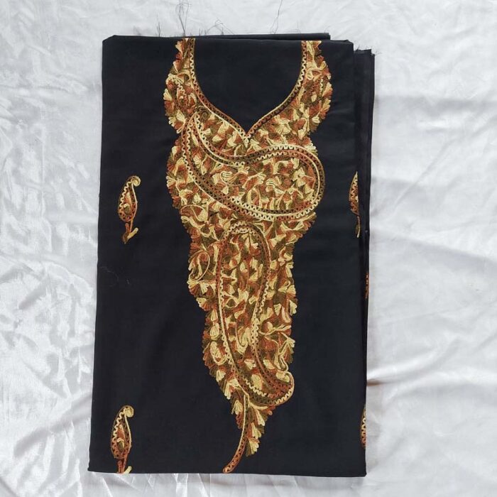 Black Summer Cool Aari Work 2Pc Suit