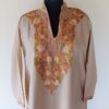 Light Mustard Summer Kashmiri Latest Aari Kurta