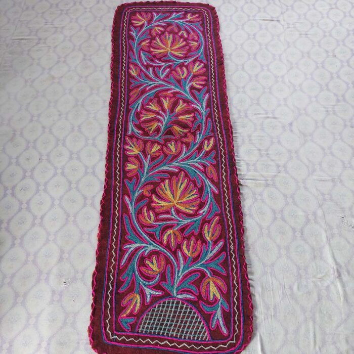 Handmade Runner Namda Aari Embroidered 2x6