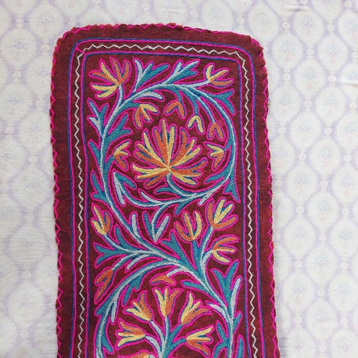 Handmade Runner Namda Aari Embroidered 2x6 - Image 3