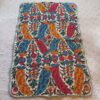 6x4 Badami Double Work Handmade Aari Embroidered Wool Namda Rug