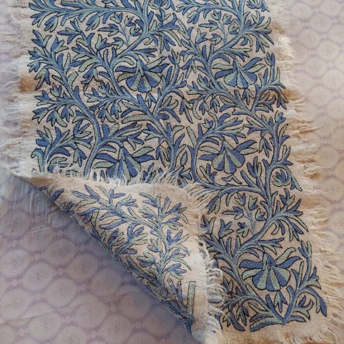 6x4 Aharbal Double Work Handmade Aari Embroidered Wool Namda Rug - Image 8