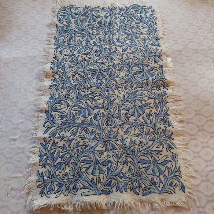 6x4 Aharbal Double Work Handmade Aari Embroidered Wool Namda Rug