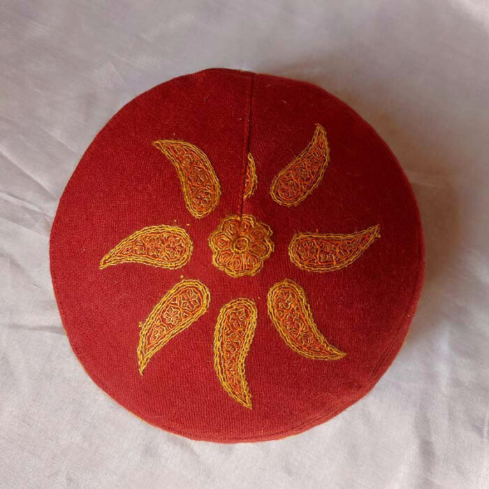 Premium Pashmina Hand Sozni Cap - Image 2