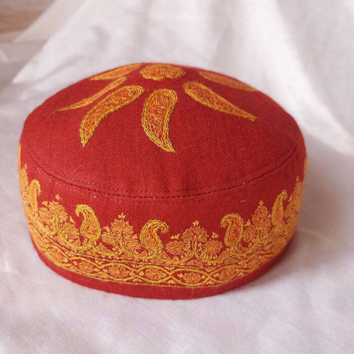 Premium Pashmina Hand Sozni Cap