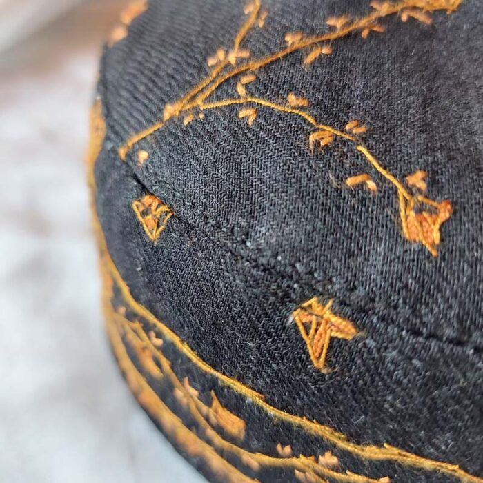 Black Toosha Sozni Cap - Image 3