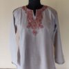 Grey Ruby Cotton Tilla Kurta