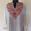 White Summer Cool Aari Kurta