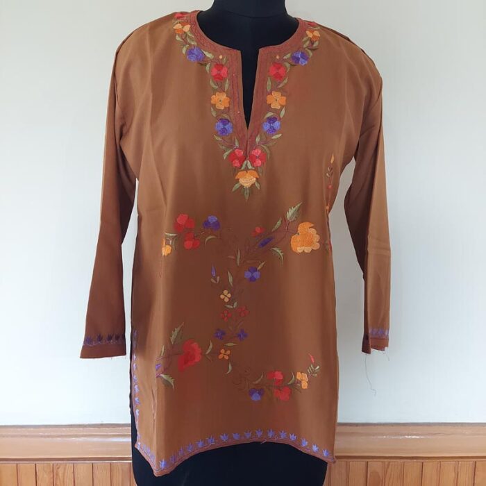 Brown Summer Cool Short Kurta