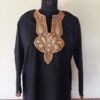Black Summer Cool Golden Tilla Work Kurta