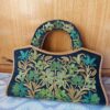 Black Brown Aari Work HandBag