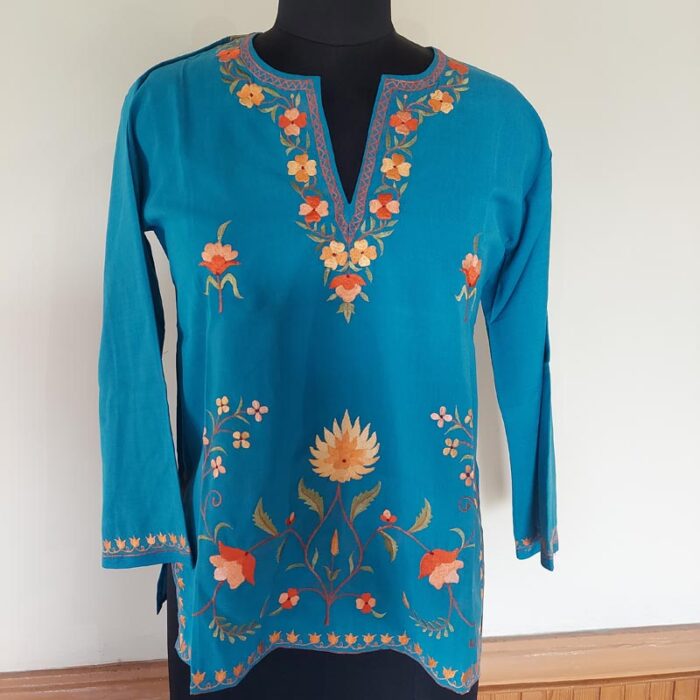 Blue Summer Cool Short Kurta