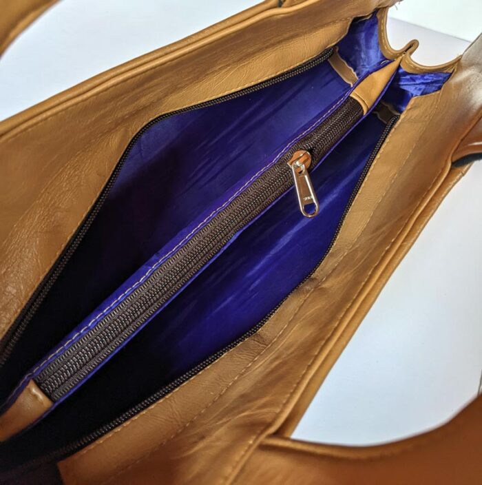 Black Brown Aari Work HandBag - Image 2