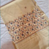 Cream Sozni Hand Embroidered Crepe Saree