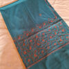 Sozni Hand Embroidered Crepe Saree