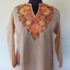 Light Mustard Summer Cool Aari Kurta