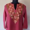 Pink Chinari Summer Cool Aari Kurta