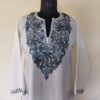 White Summer Cool Aari Kurta