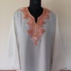 White Summer Cool Bronze Tilla Work Kurta