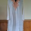 White Summer Cool Bronze Tilla Kurta