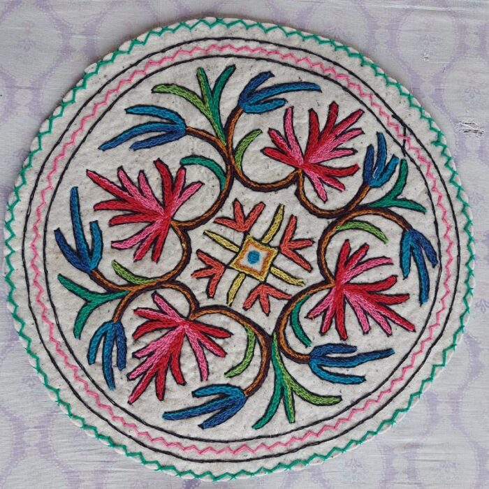 Hand felted Round Seat Pad or Meditation Pad | 24"
