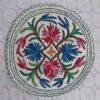 Kashmiri Hand felted Round Seat Pad or Meditation Pad | 2 Ft
