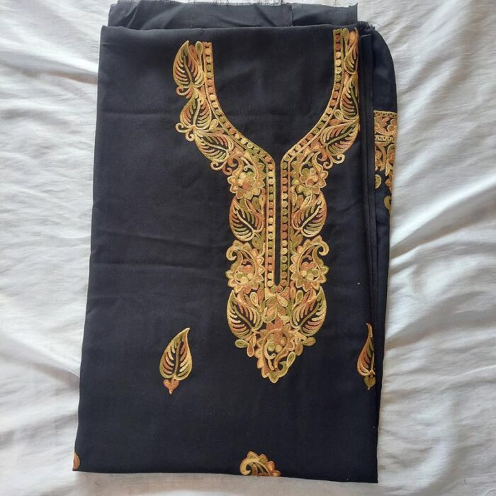 Black Summer Cool Aari Work 2Pc Suit