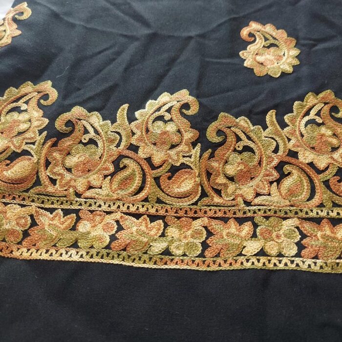 Black Summer Cool Aari Work 2Pc Suit - Image 3