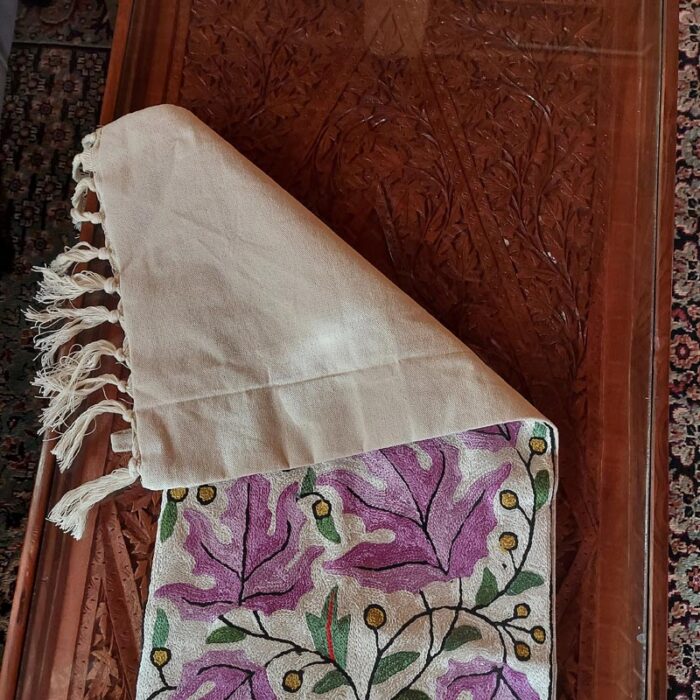 4×1 Bahari Chinari Chainstitch Silk Handmade Runner or Wall Hanging - Image 5
