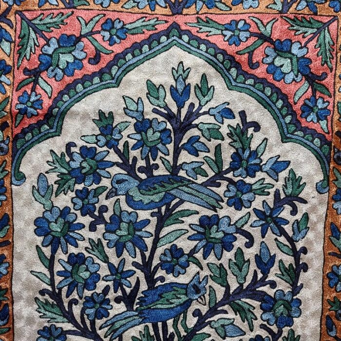4x2.5 Tree of Life Silk Embroidered Wall Hanging - Image 2