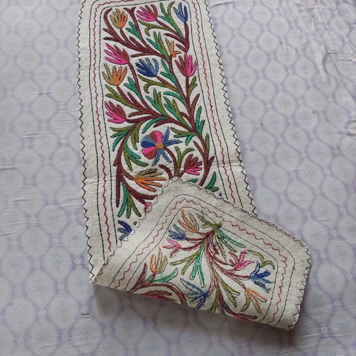 Kashmiri Felted wool Namda Runner Rug 2x6 - Image 6