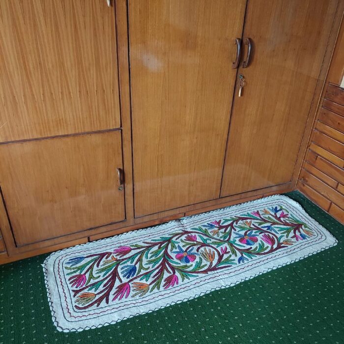 Kashmiri Felted wool Namda Runner Rug 2x6