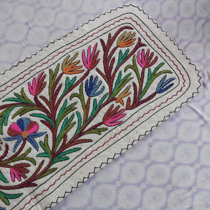 Kashmiri Felted wool Namda Runner Rug 2x6 - Image 2